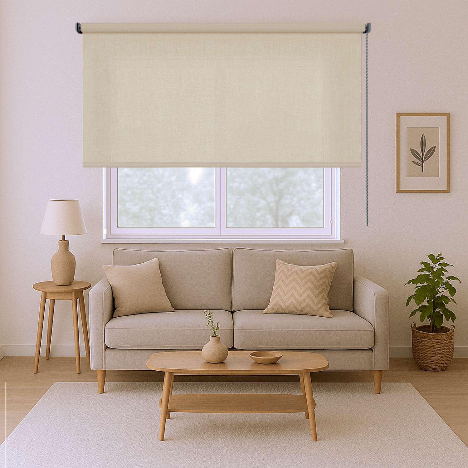 ROLLO | Deco Beige, 120 cm x 180 cm - Beige, Kunststoff (120/180cm) - STORESDECO