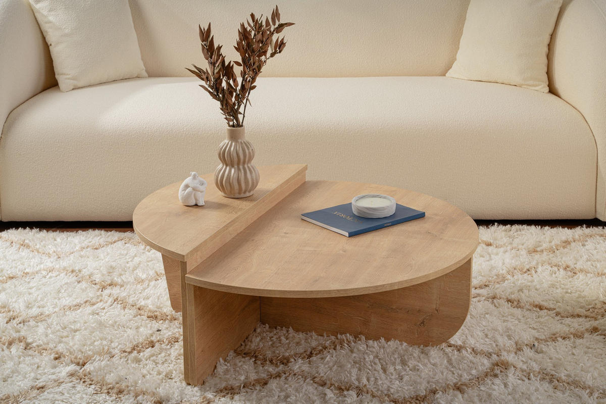 COUCHTISCH orion hellbraun - Braun, Holz (90/60/30cm) - Habitat Garten