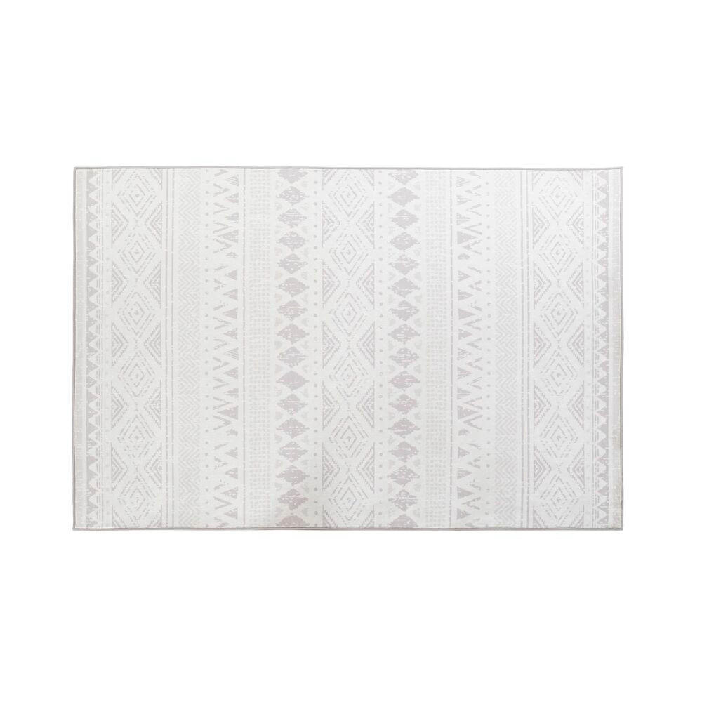 TEPPICH Grau Weiß Ikat (120 x 180 x 0,4 cm) - Multicolor, Kunststoff (120/180cm) - DKD Home Decor