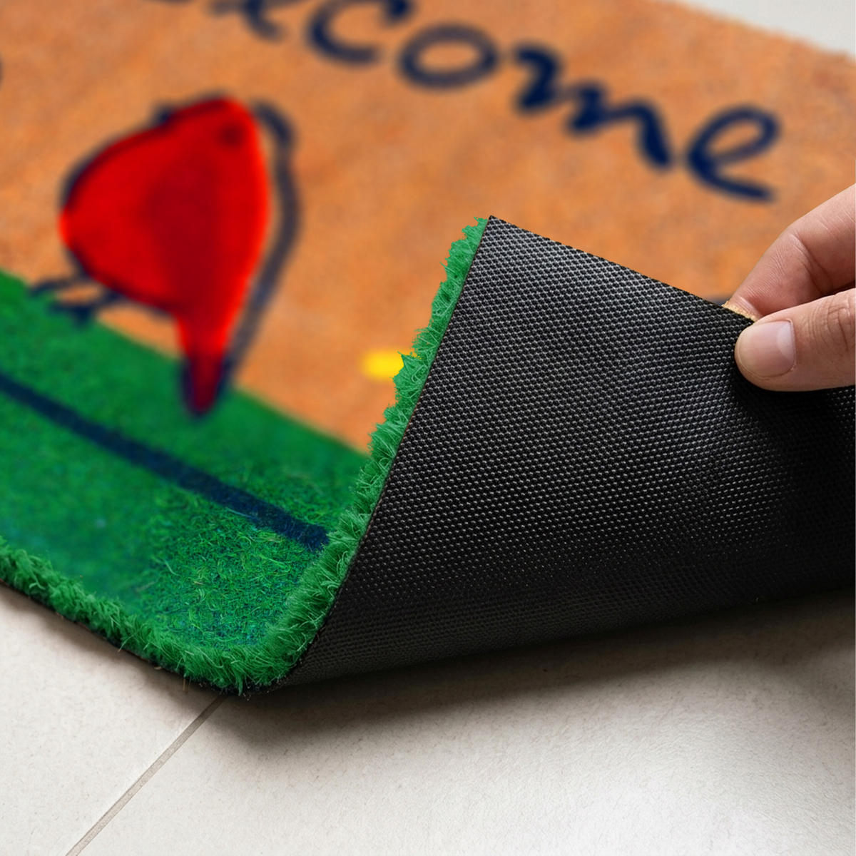 ROHOŽ - viacfarebná, textil/plast (60/40cm) - Relaxdays