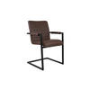 FREISCHWINGER PARZIVO - Nussbaumfarben/Schwarz, Leder/Metall (46/84/42cm) - SAM