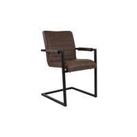 FREISCHWINGER PARZIVO - Nussbaumfarben/Schwarz, Leder/Metall (46/84/42cm) - SAM