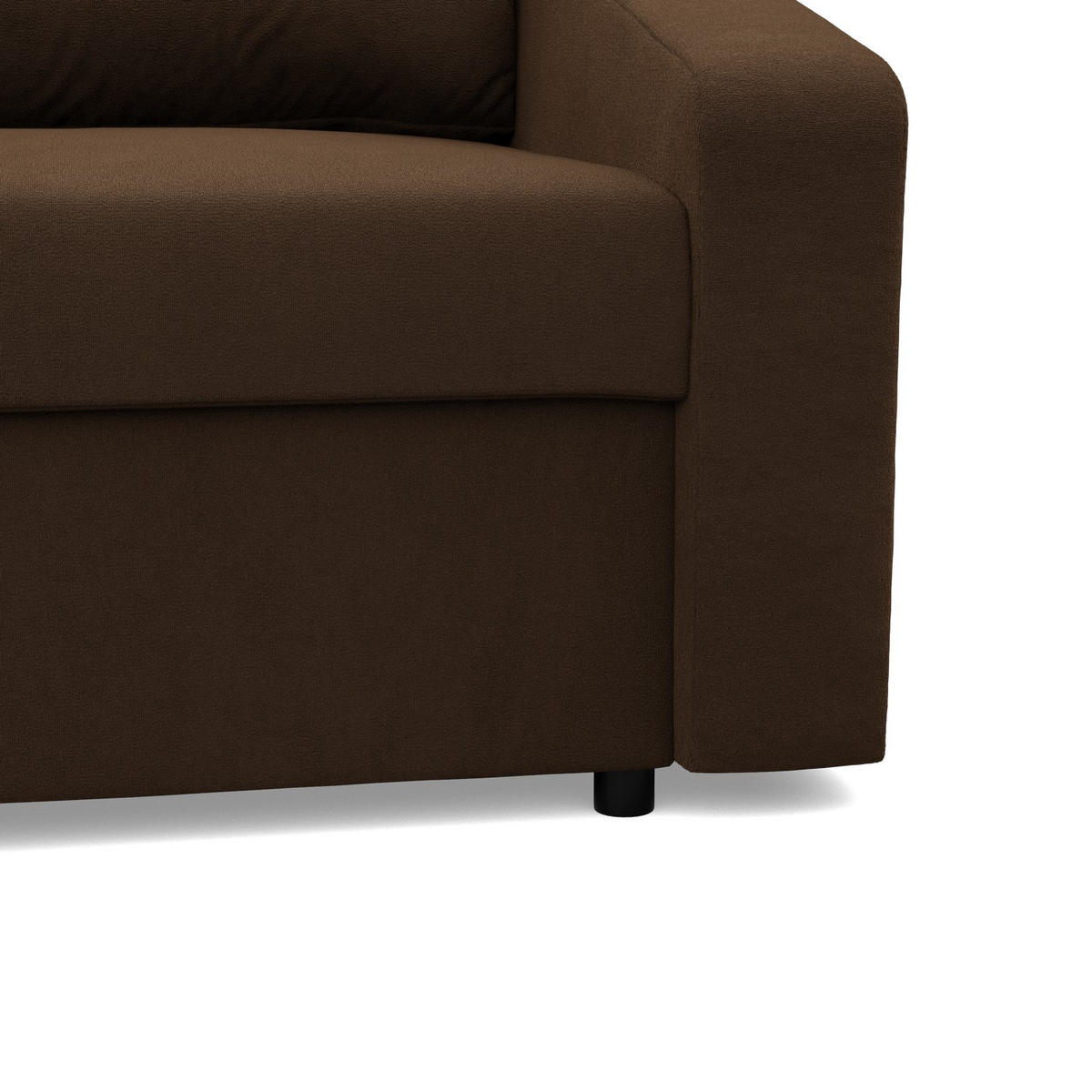 SOFA 2-SITZER MIT SCHLAFFUNKTION NEO, Dunkelbraun - Mokka, Textil (148/90/87cm) - Mebligo