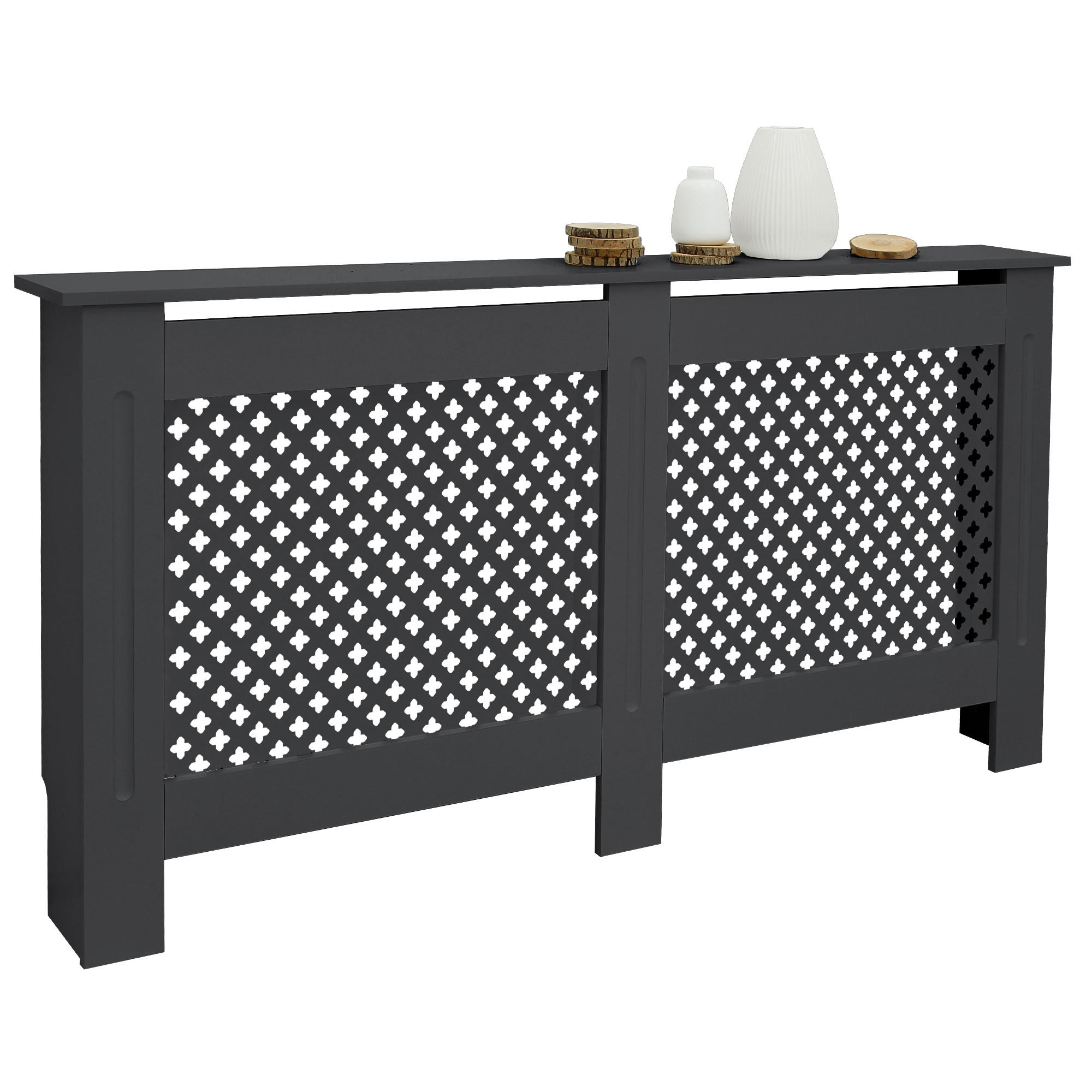 ML-DESIGN OBLOŽENÍ RADIÁTORU s voštinovým vzorem 152 x 19 x 82 cm antracit
