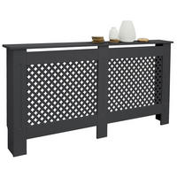 OBLOŽENÍ RADIÁTORU s voštinovým vzorem 152 x 19 x 82 cm antracit - antracitová, kompozitní dřevo (19/152/82cm) - ML-DESIGN