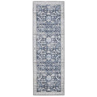 VINTAGE-LÄUFER George waschbar 80x240 cm - Blau, Kunststoff (80/240cm) - benuta