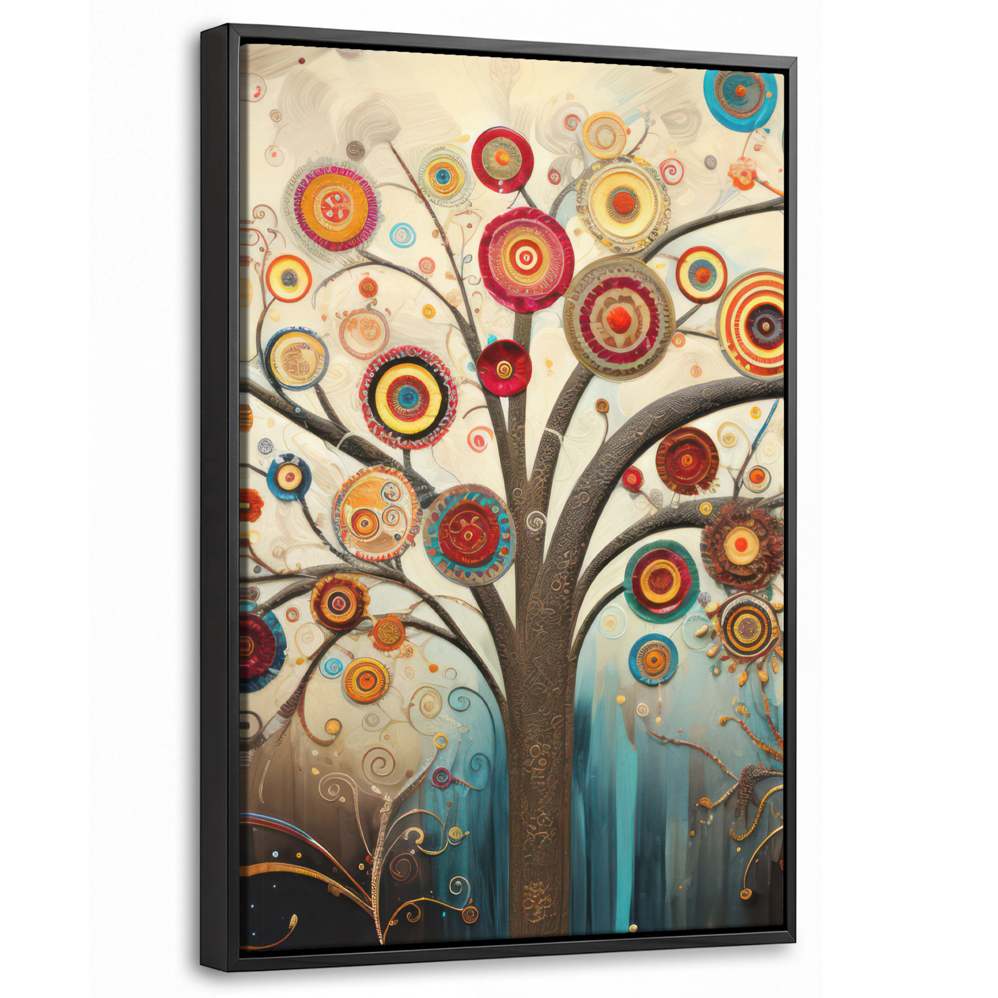 MuchoWow Leinwand Braun 40x60 cm