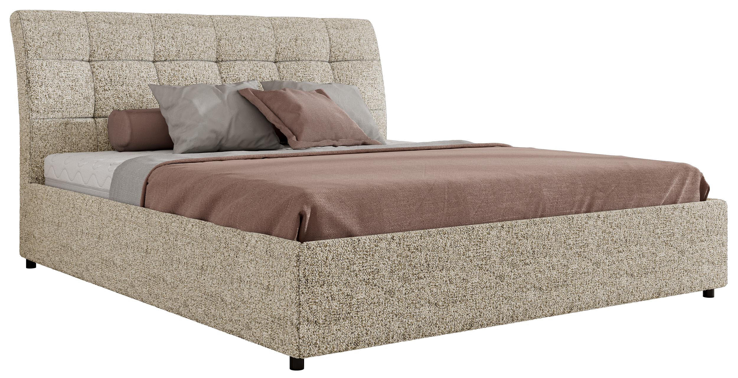 POLSTERBETT GALA CLASSIC 140/200 - Beige Strukture - Multipocket-Matratze - Beige, Textil (140/200cm) - MKS