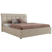 POLSTERBETT GALA CLASSIC 140/200 - Beige Strukture - ohne Matratze - Beige, Textil (140/200cm) - MKS