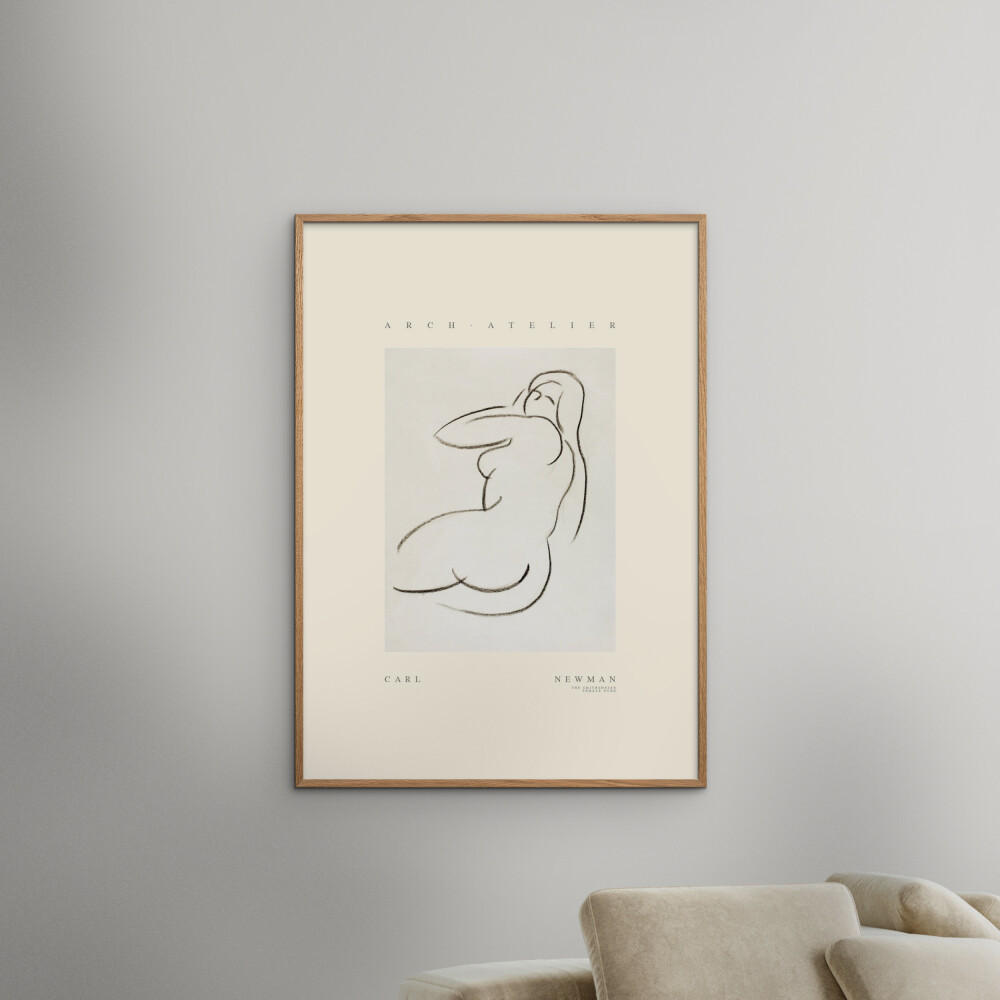 POSTER Arch Atelier - Carl Newman 01 - Naturfarben, Papier (70/100/0.1cm) - Poster&Frame