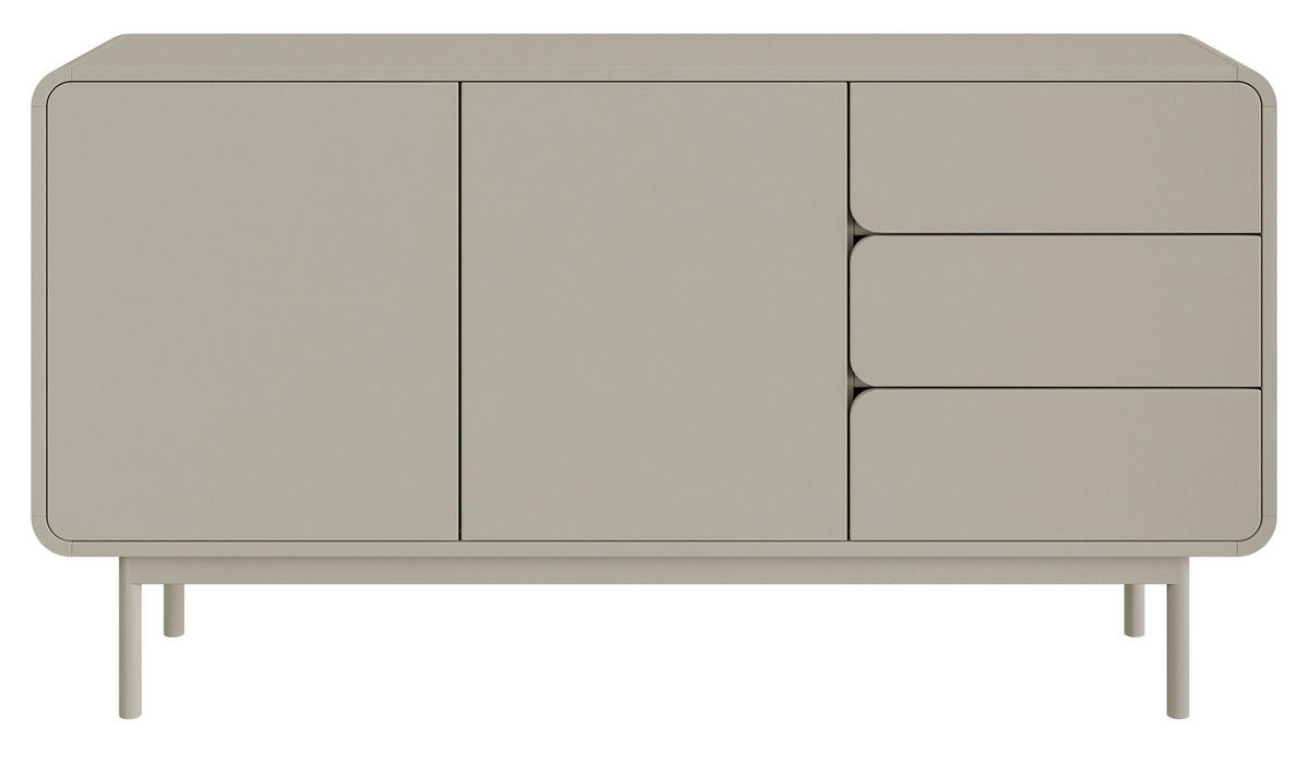 SIDEBOARD Oro Greige 154 cm - Taupe, Holz/Holzwerkstoff (154/82/40cm) - Selsey