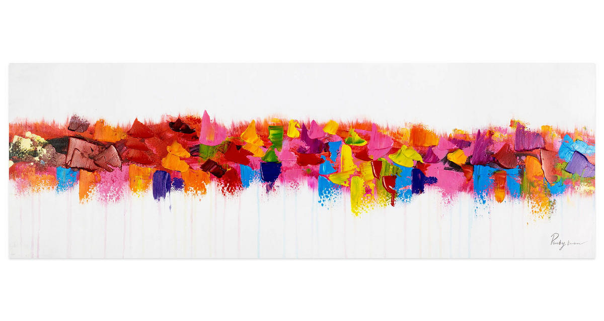 ÖLGEMÄLDE 120/40 cm - Multicolor, Holz/Textil (1.24/40cm) - KUNSTLOFT