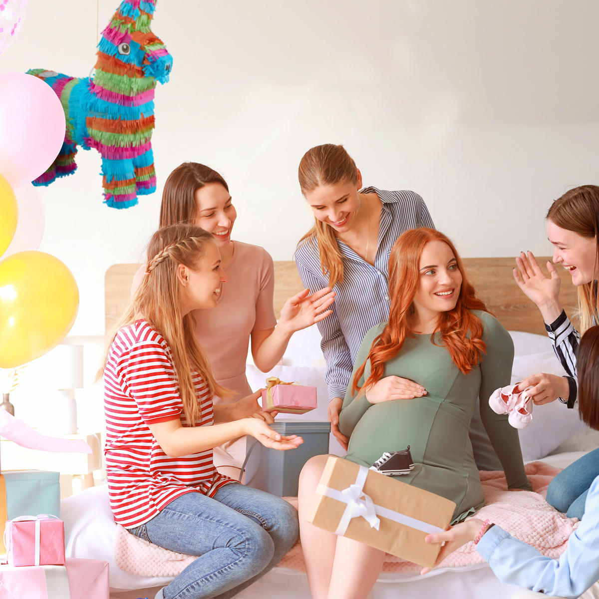 PINATA Esel - Multicolor, Papier/Wellpappe (16/54/42cm) - Relaxdays