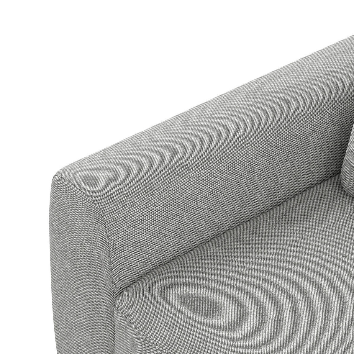 2-SITZER SOFA - Hellgrau/Schwarz, Kunststoff/Textil (182/80/117cm) - home24