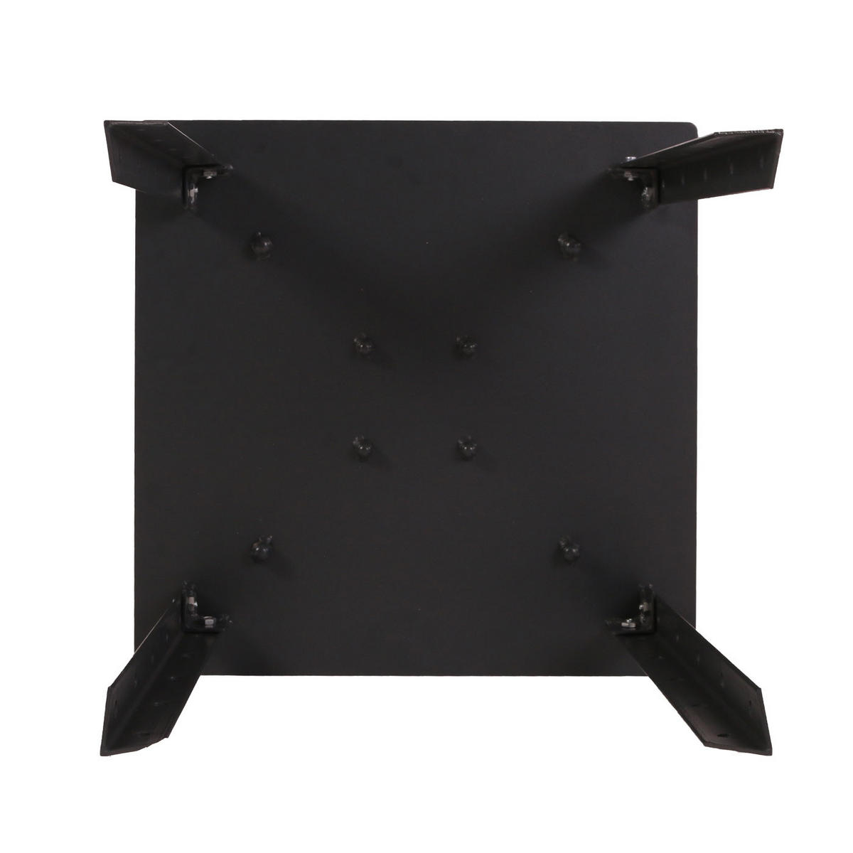 BODENPLATTE SCHIRM PRO Schwarz - Schwarz, Metall (55/55cm) - MCW