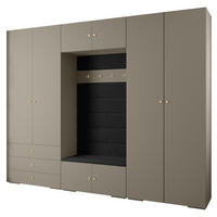 GARDEROBEN-SET 236,7/300/47 - Kaschmir/Goldfarben, Holz/Metall (300/236.7/47cm) - Abiks Möbel