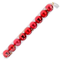 CHRISTBAUMKUGEL Santa Lila Rot 6/6/6 cm Kunstoff - Rot, Kunststoff (6/6/6cm) - Mondex