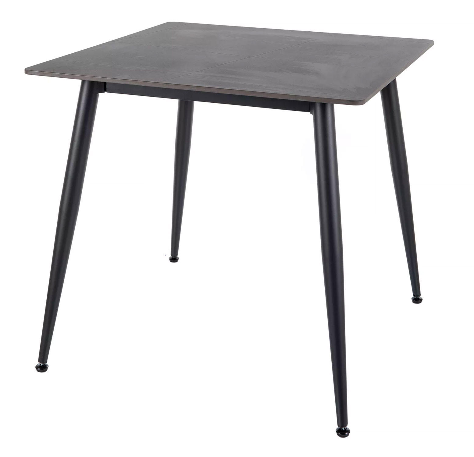 Feldmann-Wohnen Esstisch Schwarz 80x76x80 cm