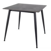 ESSTISCH Rion Marmor Schwarz 80 / 80 / 76cm - Schwarz, Holz/Keramik (80/80/76cm) - Feldmann-Wohnen