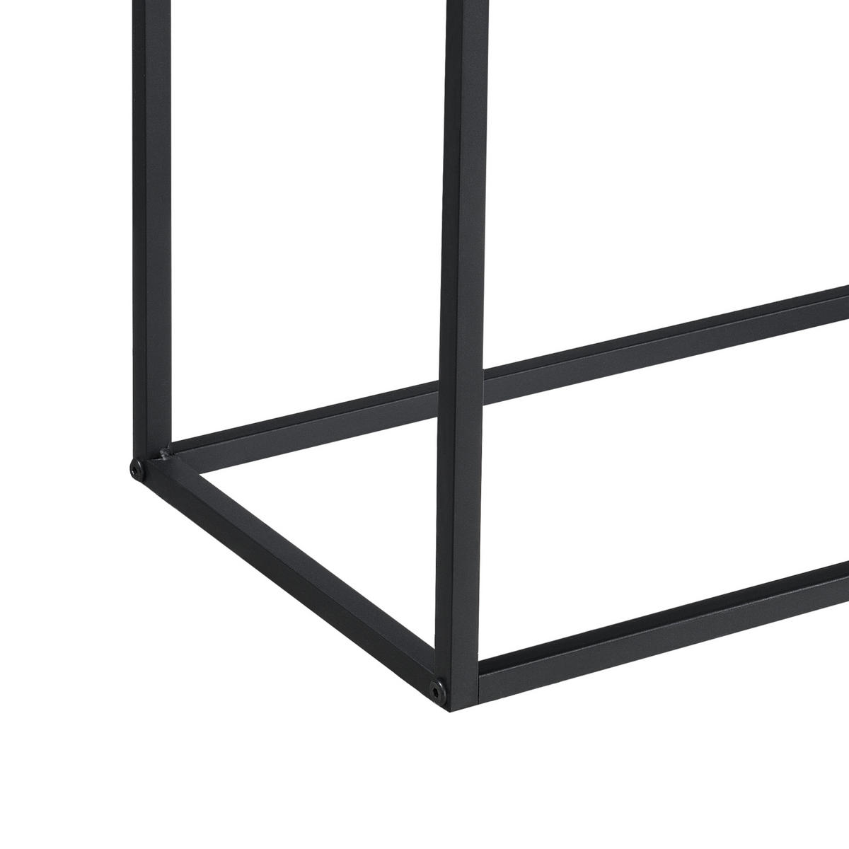 SIDEBOARD Motala - Schwarz, Holzwerkstoff/Metall (108.5/90/30cm) - [en.casa]