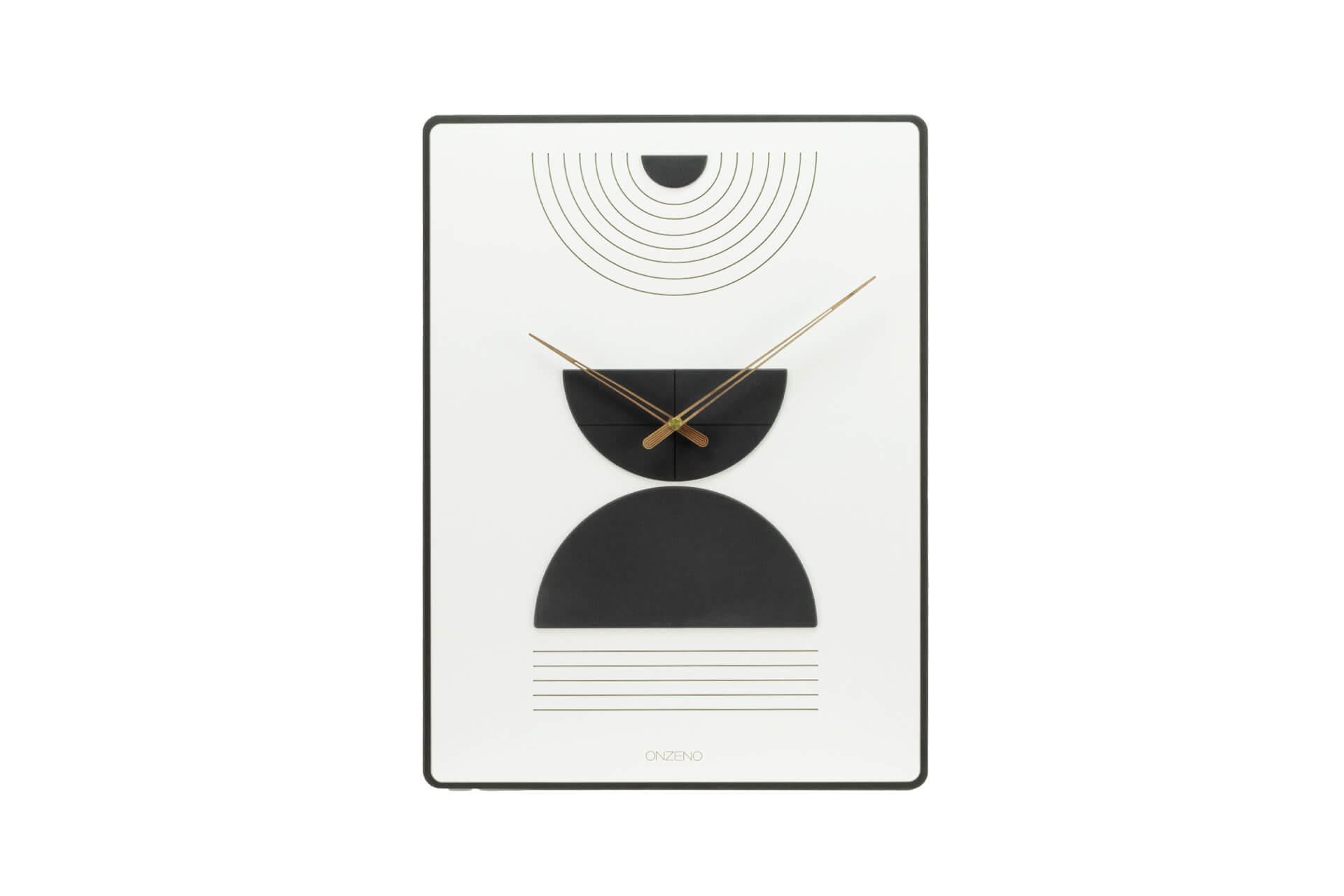 WANDUHR Design 35/60 cm - Weiß, Holzwerkstoff (3.6/60/1cm) - ONZENO