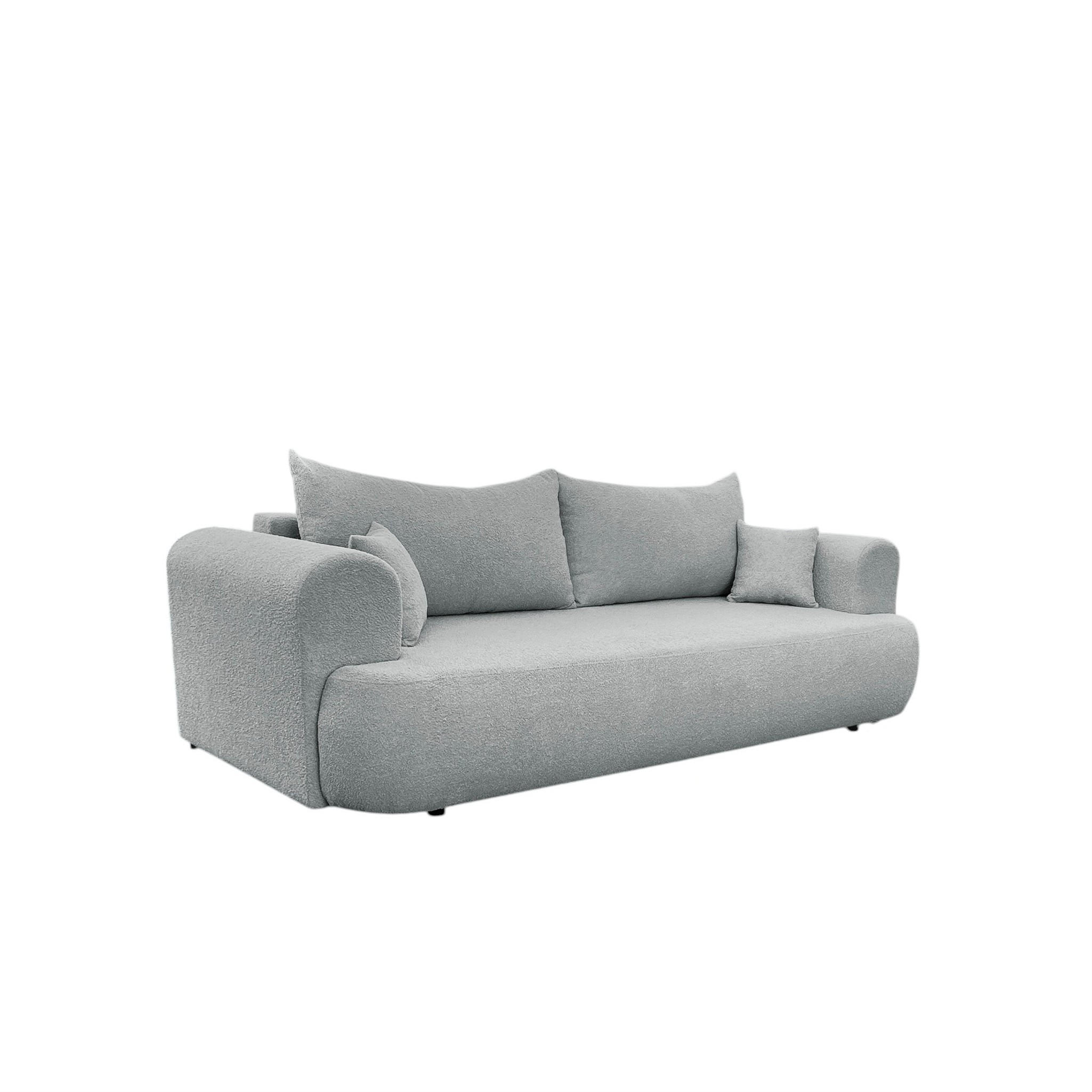 Fun Möbel Schlafsofa Grau 240x78x110 cm
