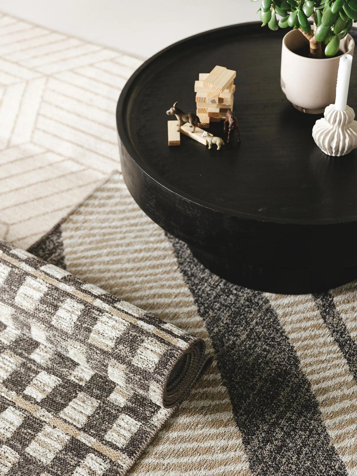FLACHGEWEBETEPPICH Elena Beige/Braun 120x170 cm - Beige, Textil (120/170cm) - benuta Nest