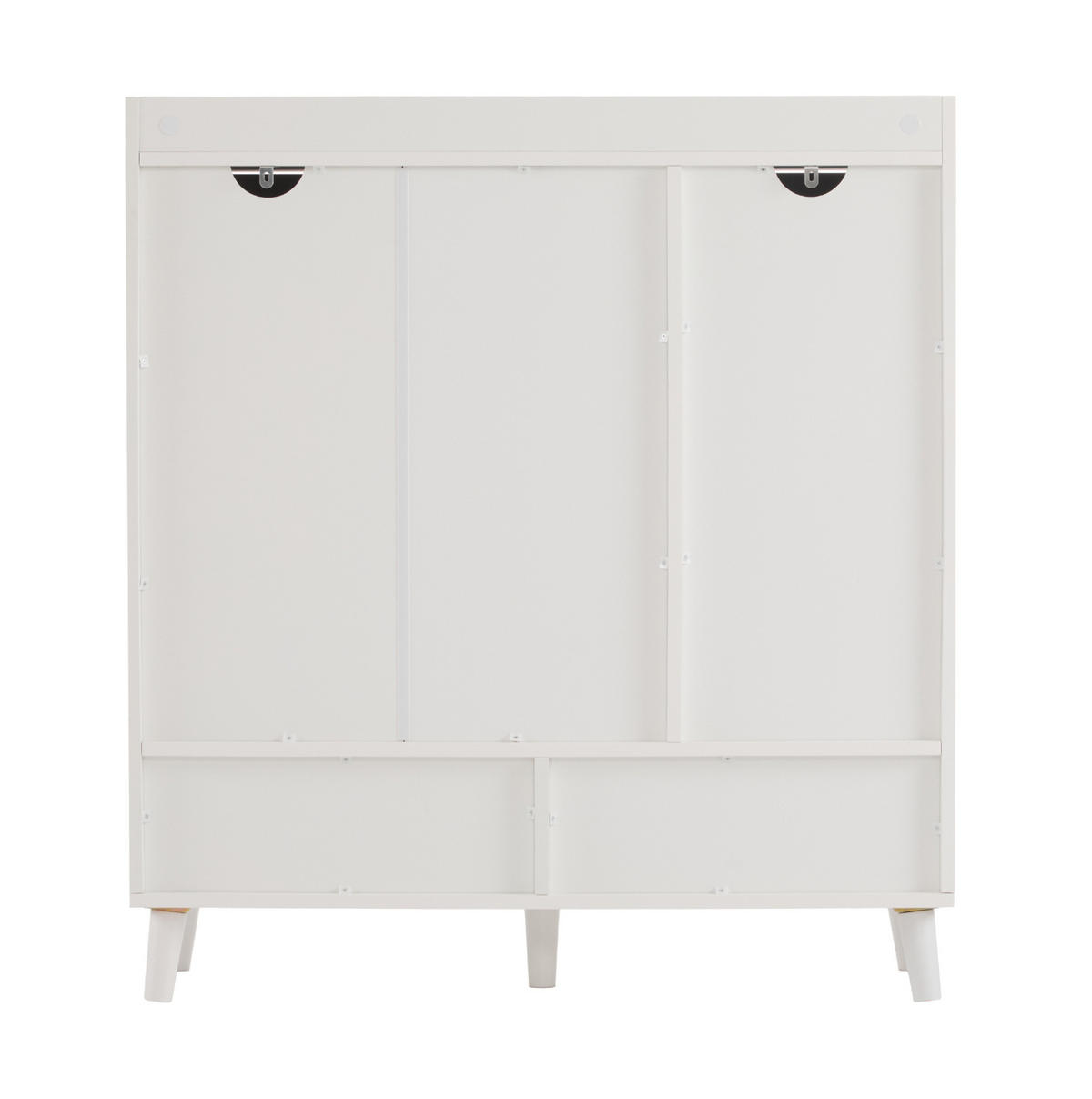 SCHUHSCHRANK 90/35/99 cm in Weiß – platzsparend mit verstellbaren Böden - Weiß, Holzwerkstoff (90/99/35cm) - BEAOK