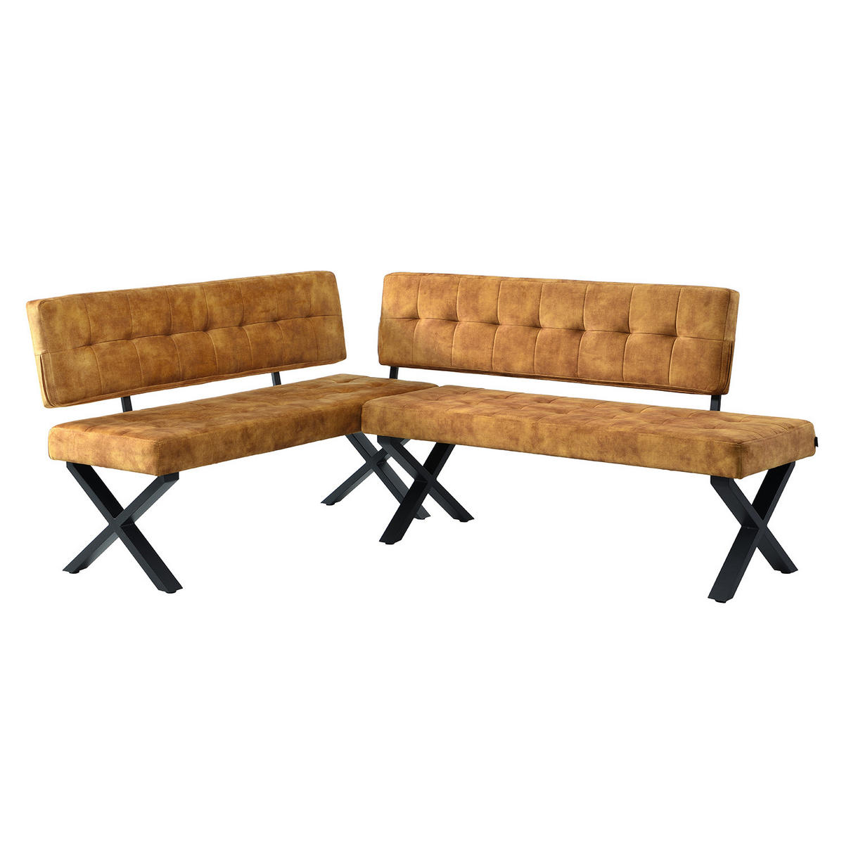 SITZBANK KAREN - Gelb, Metall (140/48/56cm) - B&D Home