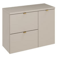 WASCHTISCHUNTERSCHRANK 60 cm 3Teile - Dalia Cashmere D BM358 in Kaschmir/Matt - Kaschmir, Holz (60/50/48cm)