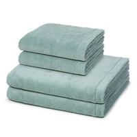 FROTTIERSET Lifestyle 4-teilig - Grün, Textil (50/100cm) - Cawoe