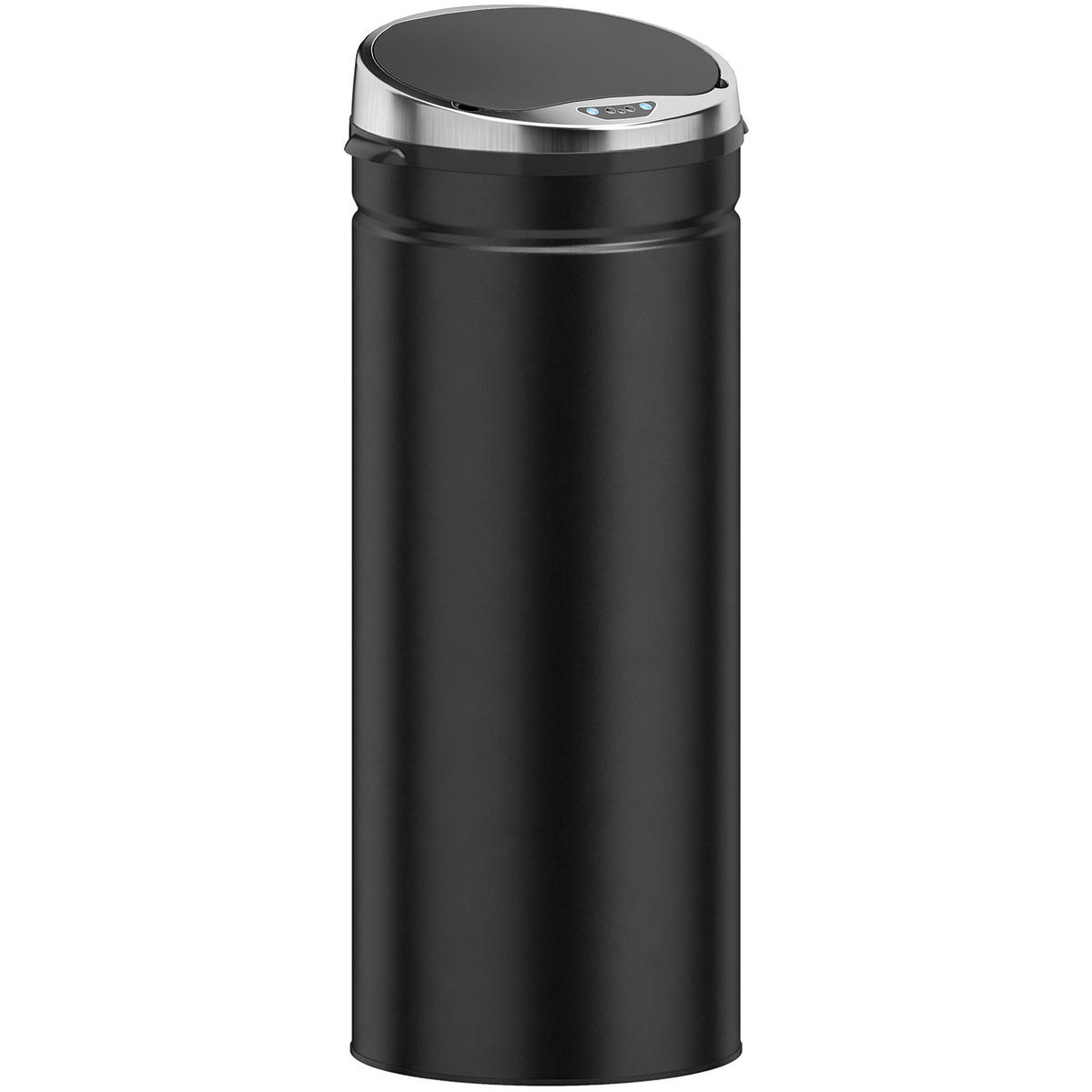 ABFALLEIMER Schwarz 1 Stück - Schwarz, Metall (30.5/81.5/30.5cm) - GiPP
