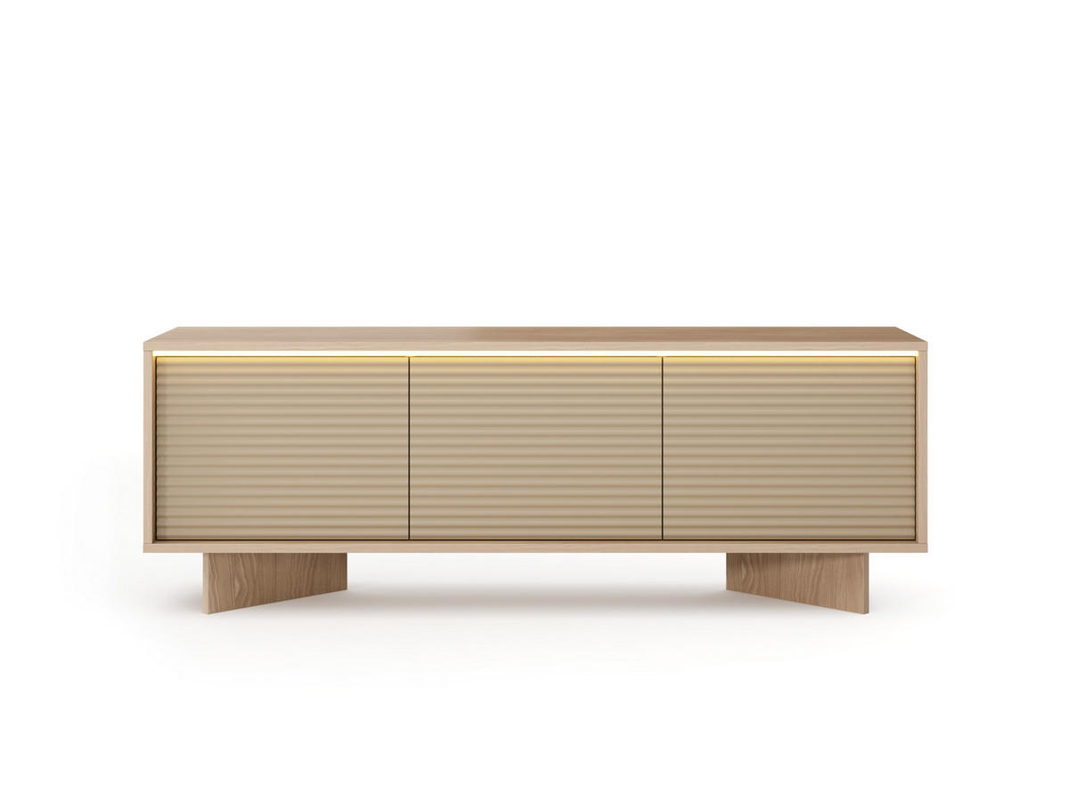 TV-SCHRANK: Natur-Bolivar, 153,9 x 54,4 x 40 cm - Eichefarben, Holzwerkstoff (153.9/54.4/40cm) - 3XE LIVING