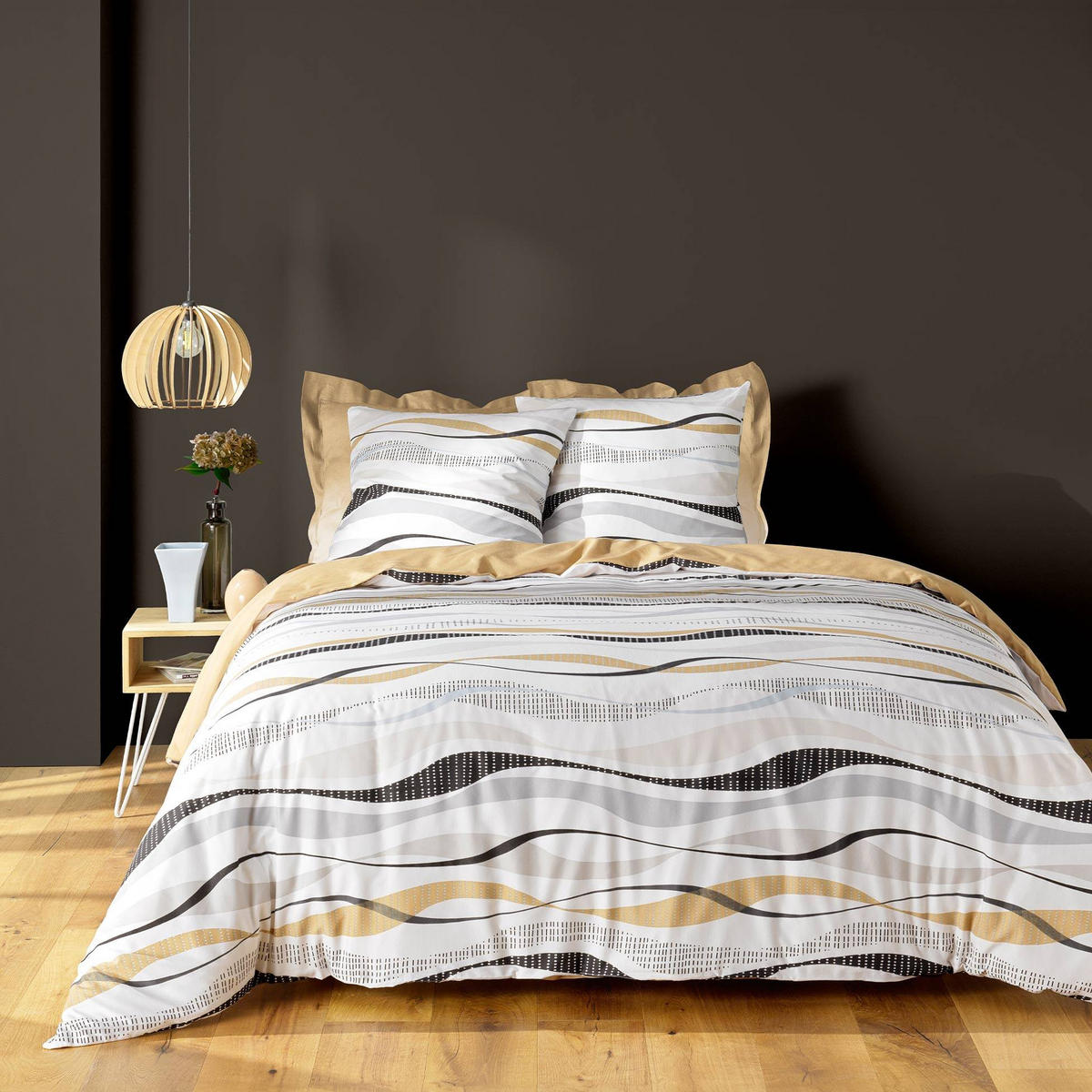 BETTWÄSCHE Natura 240/220 cm 3-teilig - Braun, Textil (220/240cm) - Douceur d´intérieur