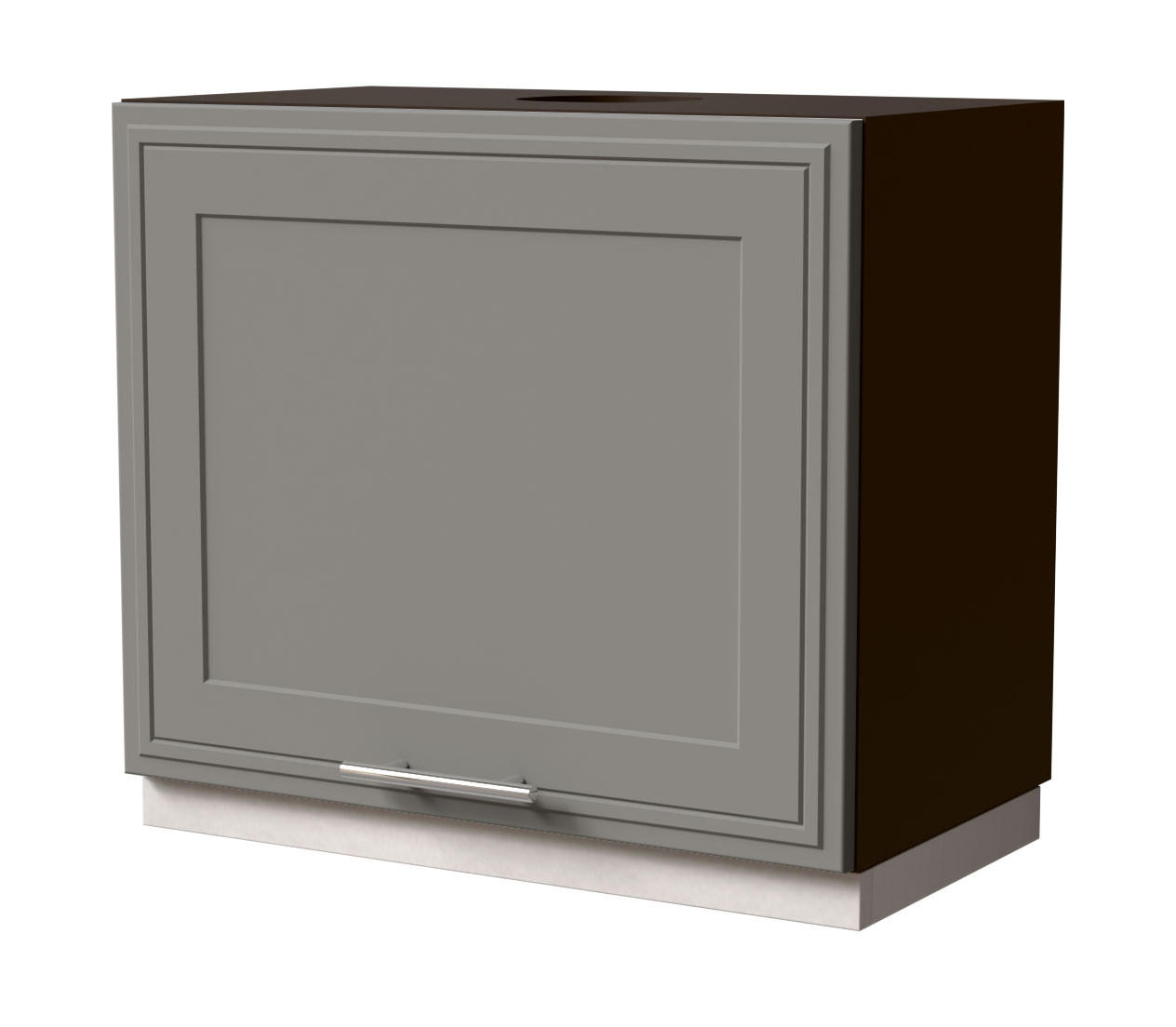 WRASENSCHRANK Salo W8/60 Lava / Dust Grey Matt 60 / 32,5 / 50cm - Dunkelgrau/Grau, Holz/Holzwerkstoff (60/50/32.5cm) - Feldmann-Wohnen