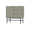 KOMMODE TORINO 84/86/41 cm mit 3 Schubladen 1 Türen Hellgrün - Hellgrün, Holzwerkstoff (84/86/41cm) - MASSENO