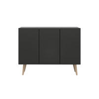 KOMMODE Toronto 39,9/95,5/120 - Schwarz, Holzwerkstoff (40/96/120cm) - RAUMHIRSCH FURNITURE