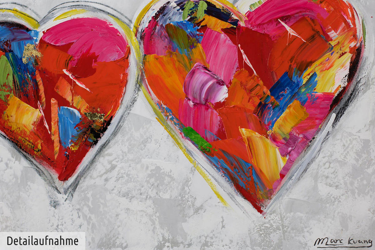 ACRYLBILD HANDGEMALT 150/50 cm - Grau, Holz/Textil (150/50cm) - KUNSTLOFT