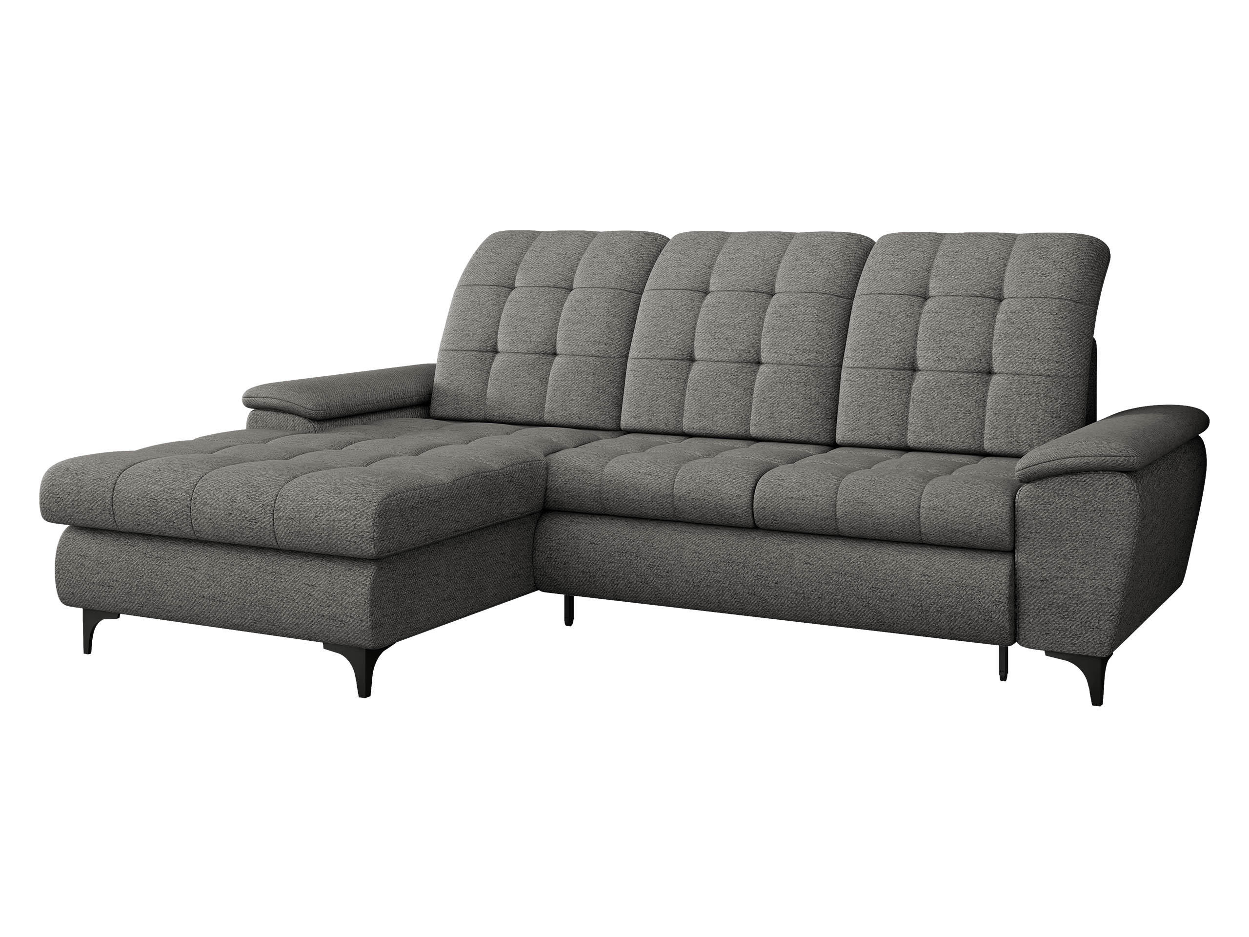 COLTAR Crystal, Stanga - gri închis/negru, material textil/lemn (260/182cm) - MIRJAN24