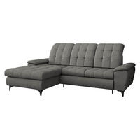 COLTAR Crystal, Stanga - gri închis/negru, material textil/lemn (260/182cm) - MIRJAN24