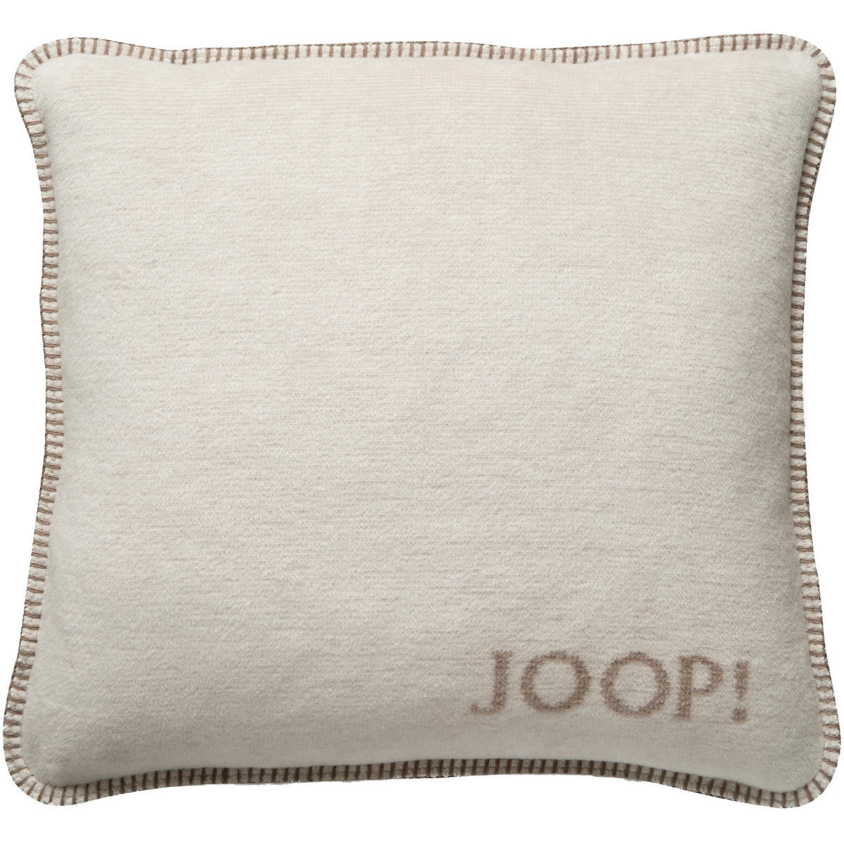 KISSENHÜLLEN MELANGE-DOUBLEFACE NATUR-SAND - Beige, Textil (50/50cm) - Joop!