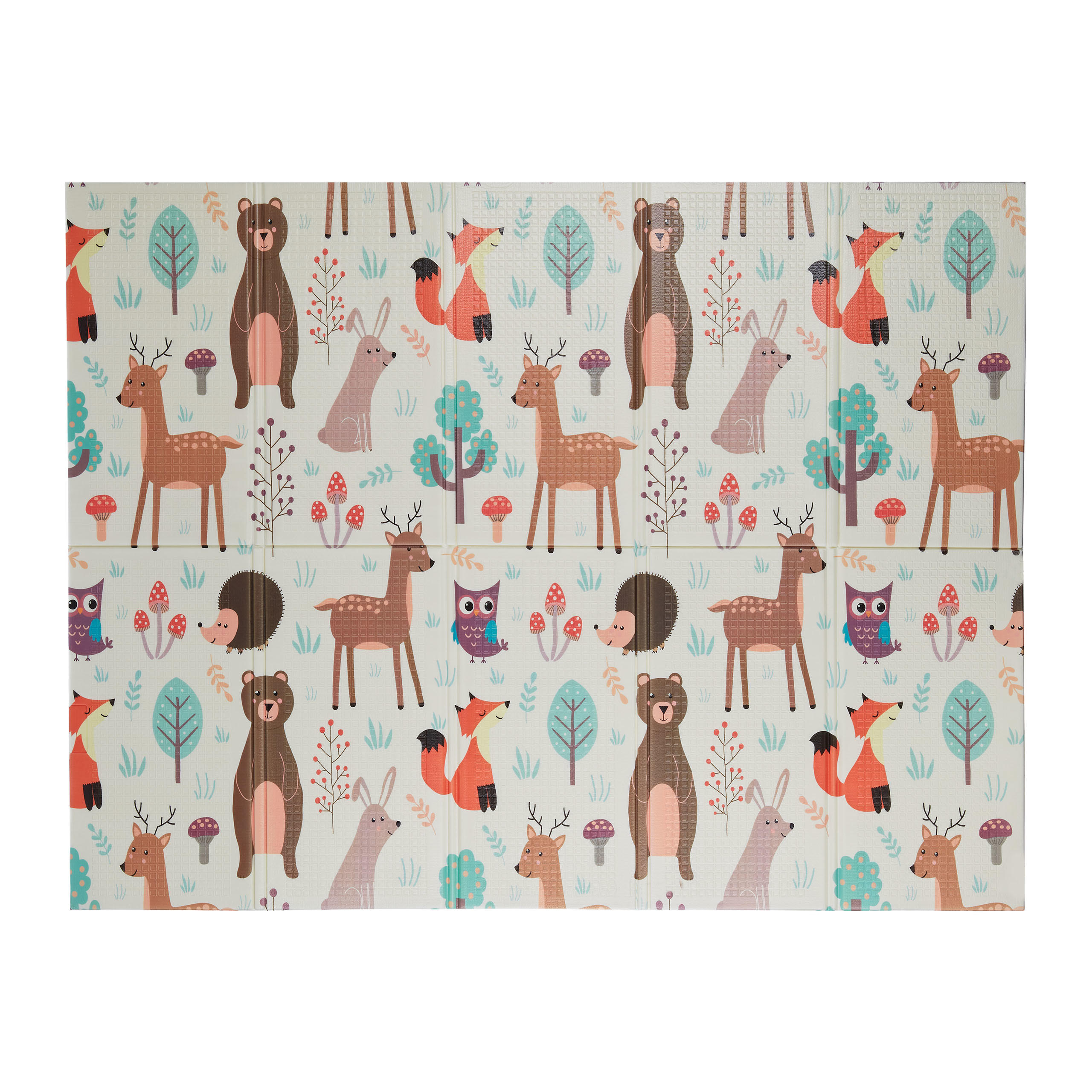 SPIELMATTE - Multicolor, Kunststoff/Textil (195/150cm) - Relaxdays