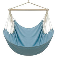 XXL-FAMILIEN-HÄNGESESSEL bis 150kg, 190/140cm, Blau - Blau, Textil (140/155/190cm) - Amanka