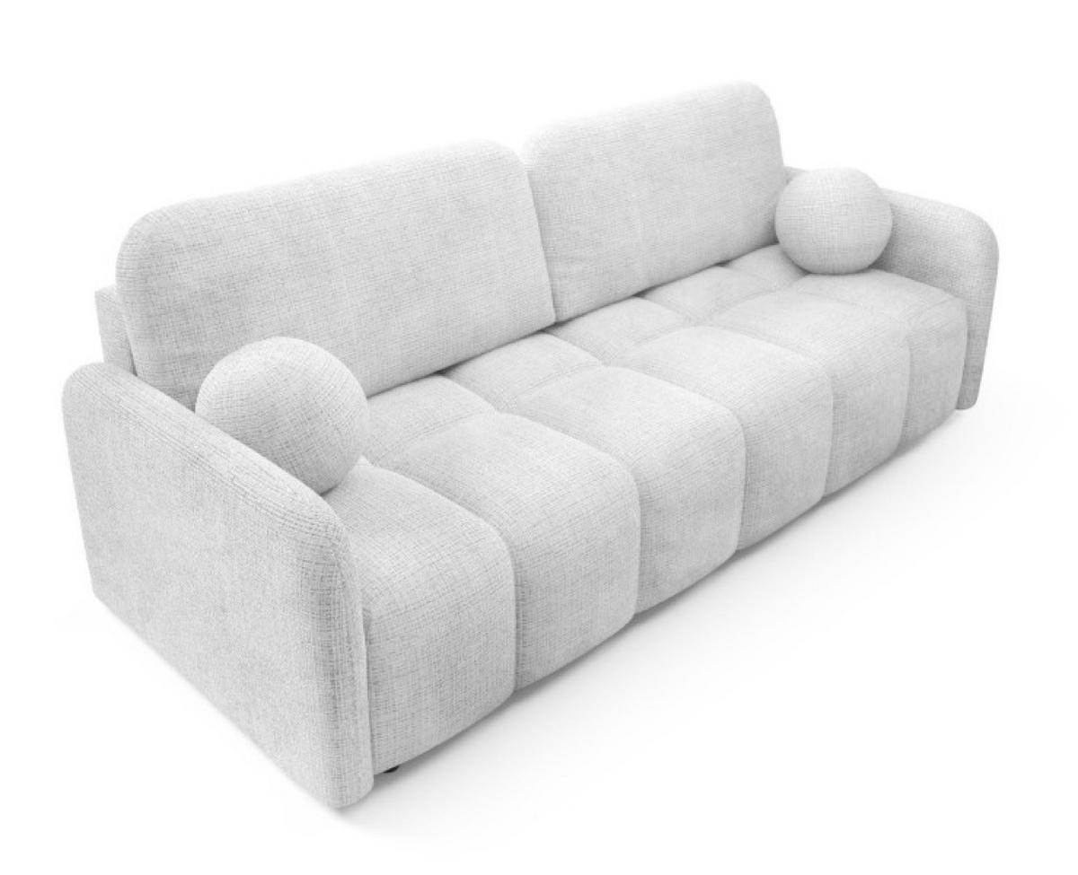 SOFA Cremona KUBI Ausziehbar Mit Bequemem Sitz 81 cm - Grau, Textil (218/90/88cm) - Sepro Meble