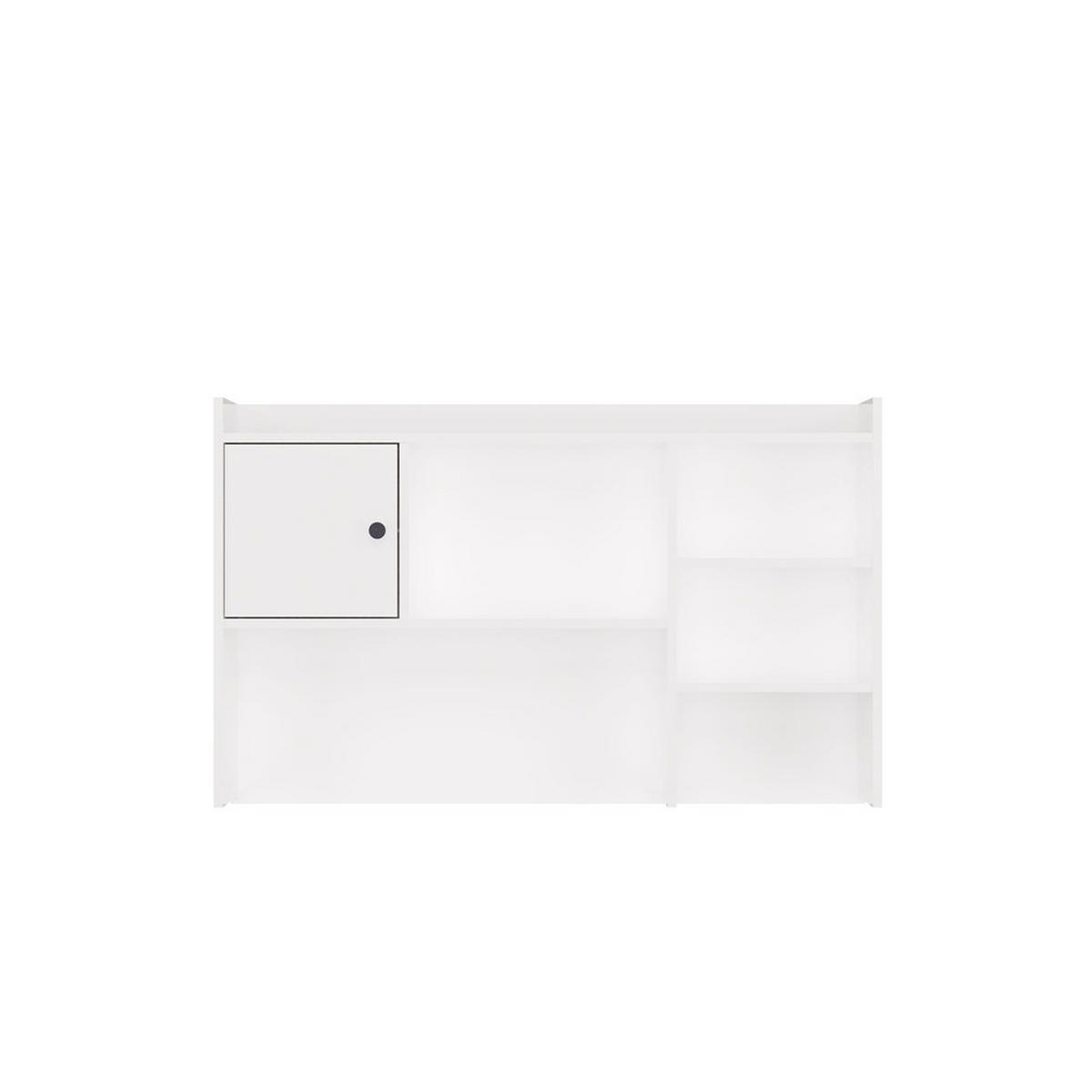 REGAL-SCHREIBTISCH Weiß 114/70/18 - Weiß, Holzwerkstoff (18/114/70cm) - RAUMHIRSCH FURNITURE