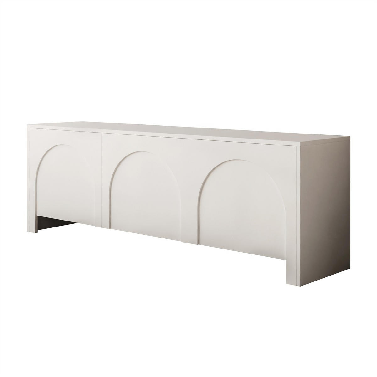 TV-ELEMENT ARIADNA weiß dreitürig - Weiß, Holzwerkstoff (154/51/35cm)