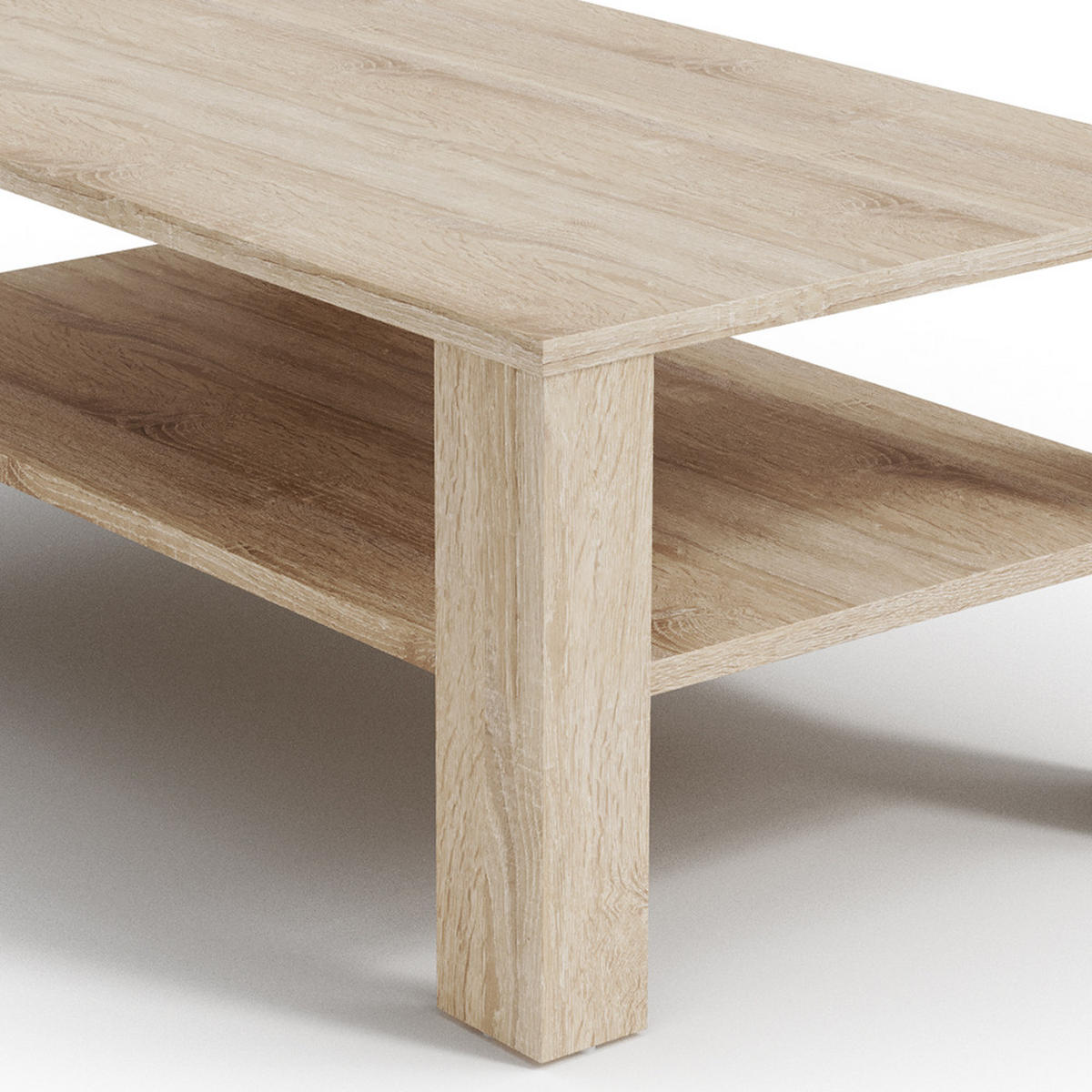 COUCHTISCH Sonoma 100 x 60 cm - Sonoma Eiche, Holzwerkstoff (60/100/42cm) - Vicco