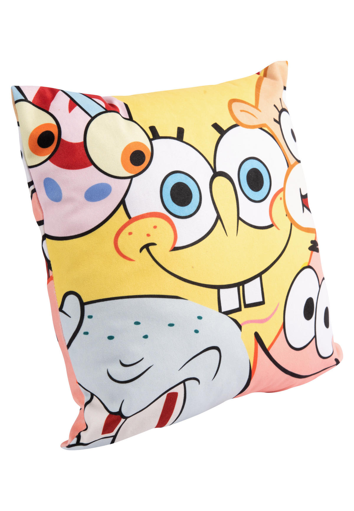 KINDERKISSEN Spongebob Schwammkopf Gelb 30 x 30 cm - Multicolor, Textil (30/30cm)