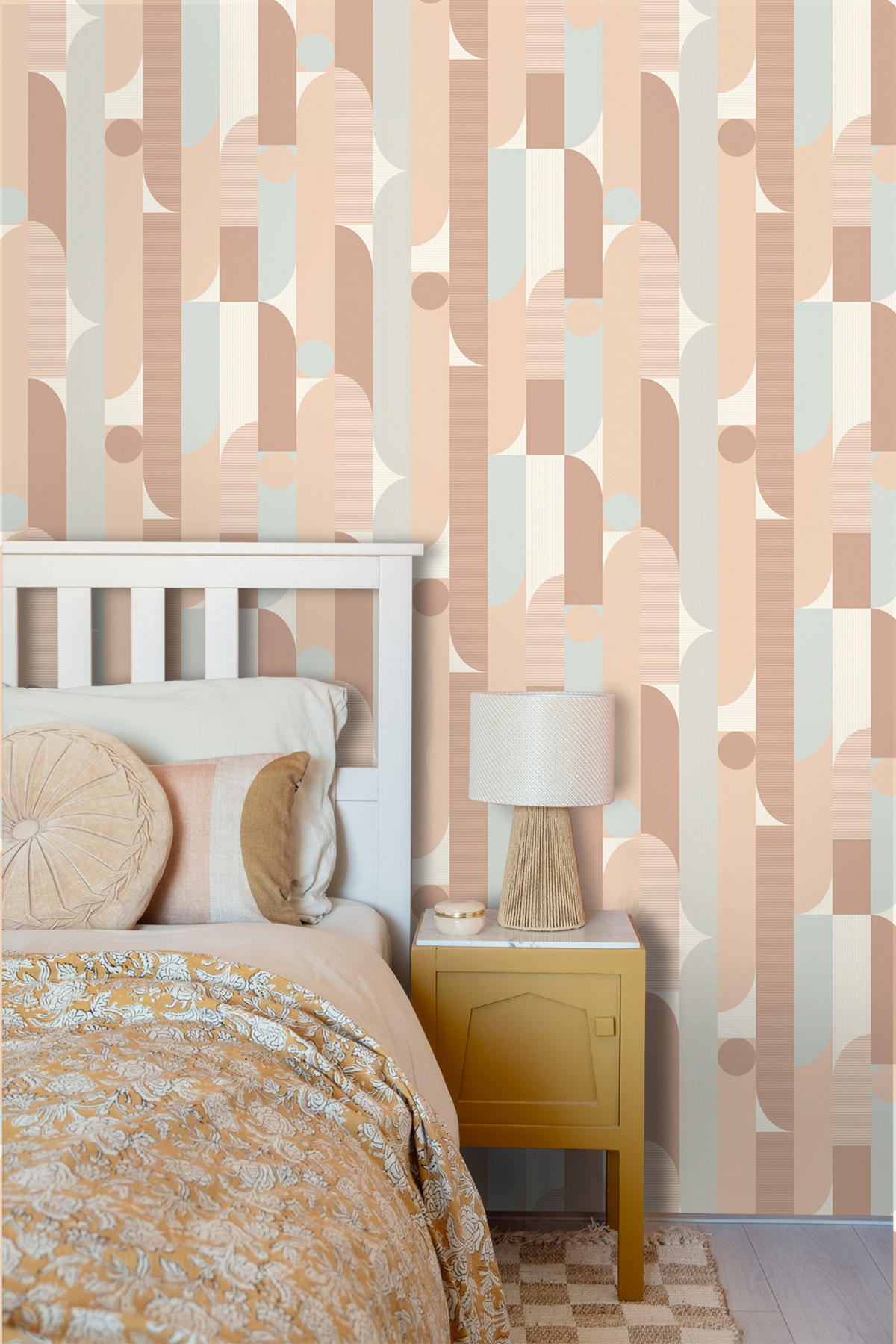 TAPETE geometrische Formen 50 x 900 cm - Braun, Papier (50/900cm) - ESTAhome