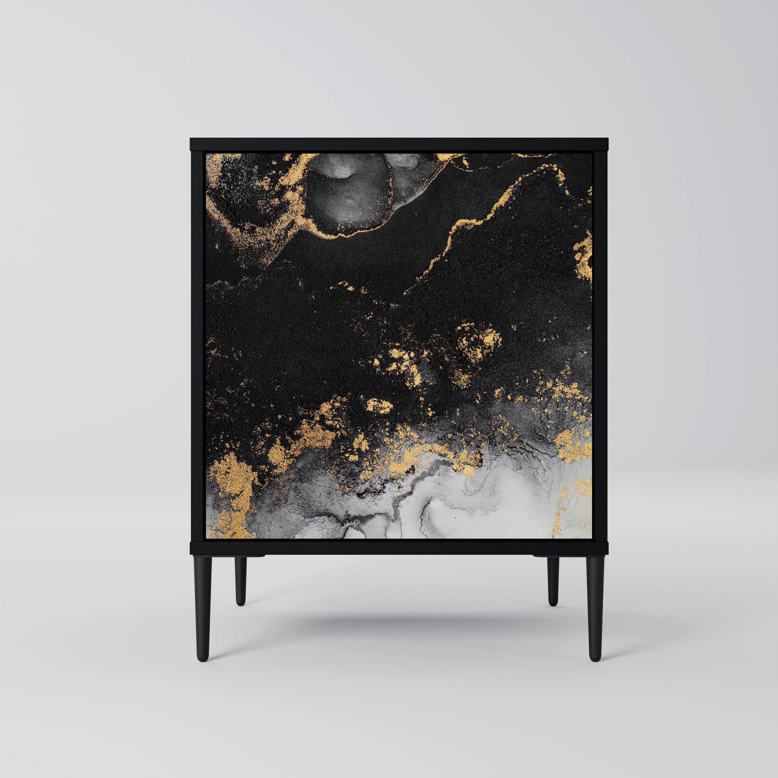 SpaceRebels Sideboard Schwarz 57.5x72.5x42 cm